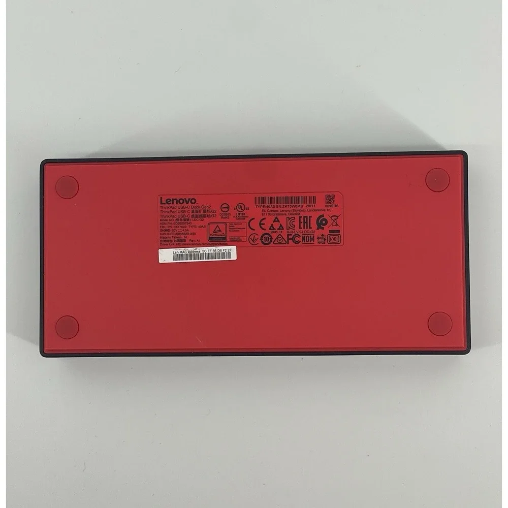 Lenovo ThinkPad USB-C Dock Gen 2 40AS Docking Station HDMI DP USB-C Pro No Cable